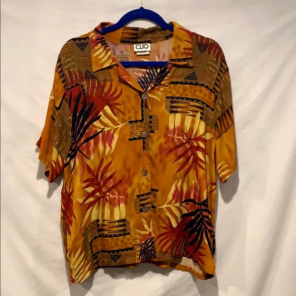 80’s Vintage Floral Aztec Top - Picture 1 of 6